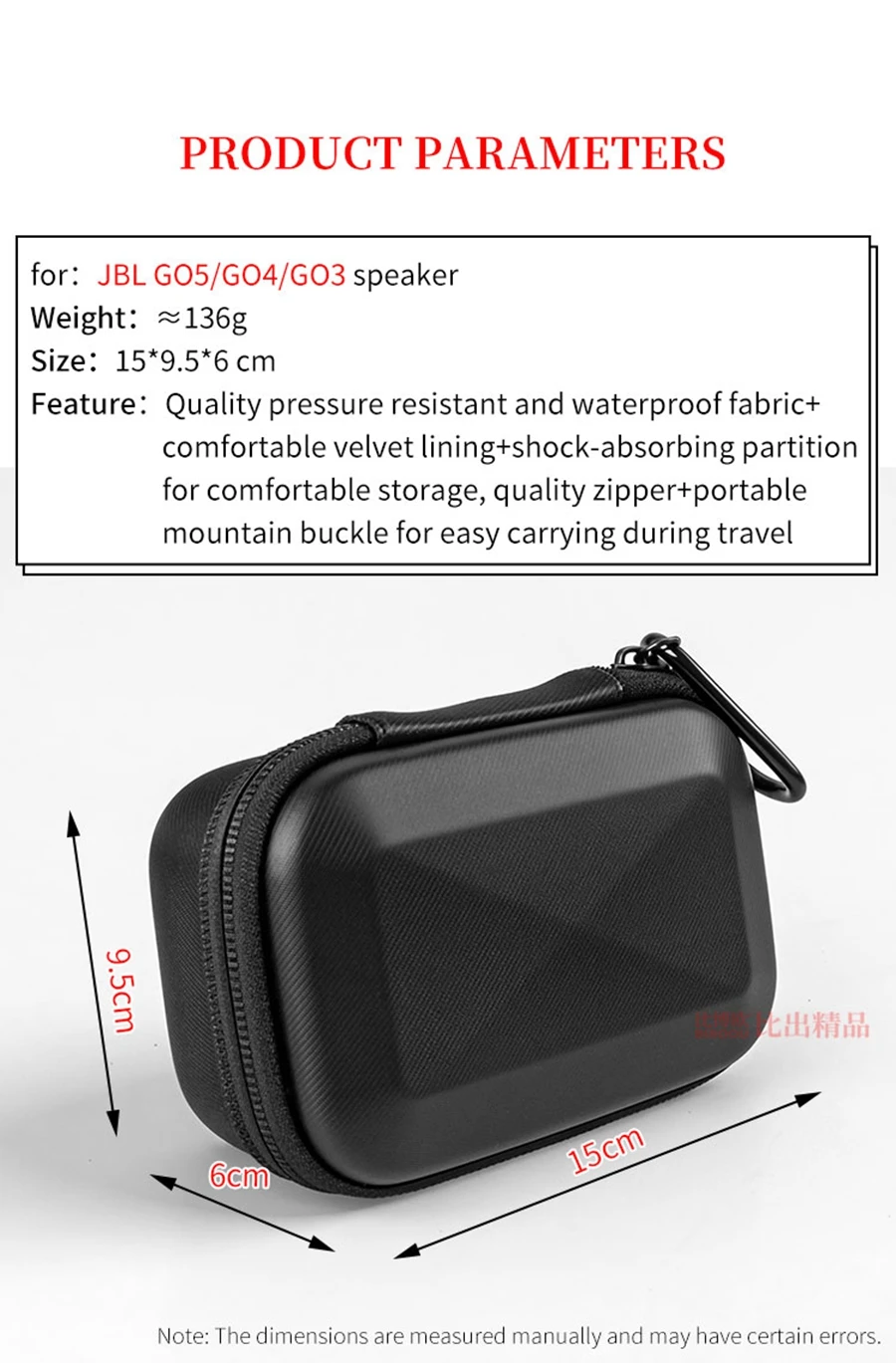Portable Hard EVA Storage Case for JBL GO5 GO4 GO3 Speaker Protective Box GO 5/4/3 Gen Audio Travel Carrying Bag