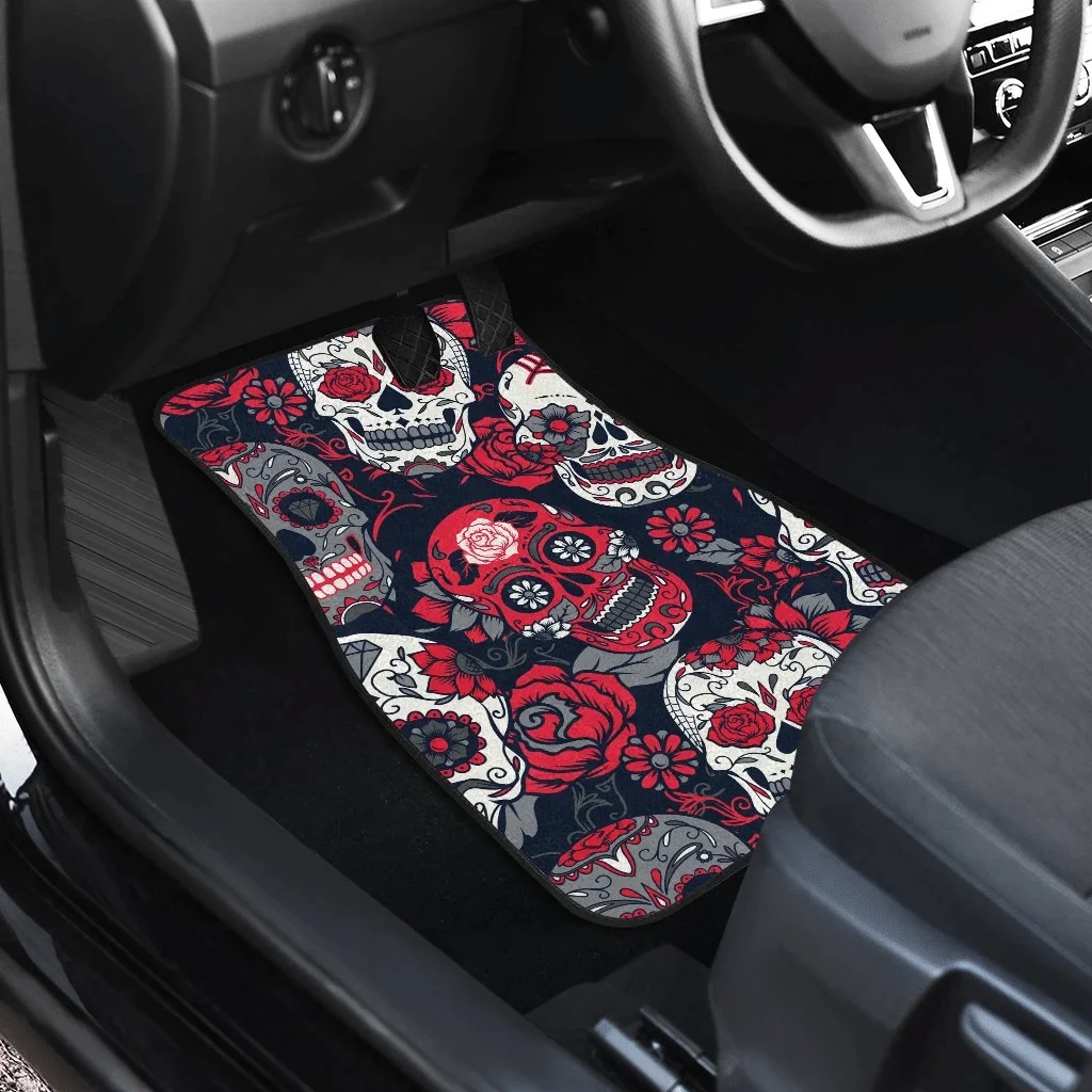 

Gretta Skully Sugar Skull Car Floor Mats Amazing Gift Ideas T140720
