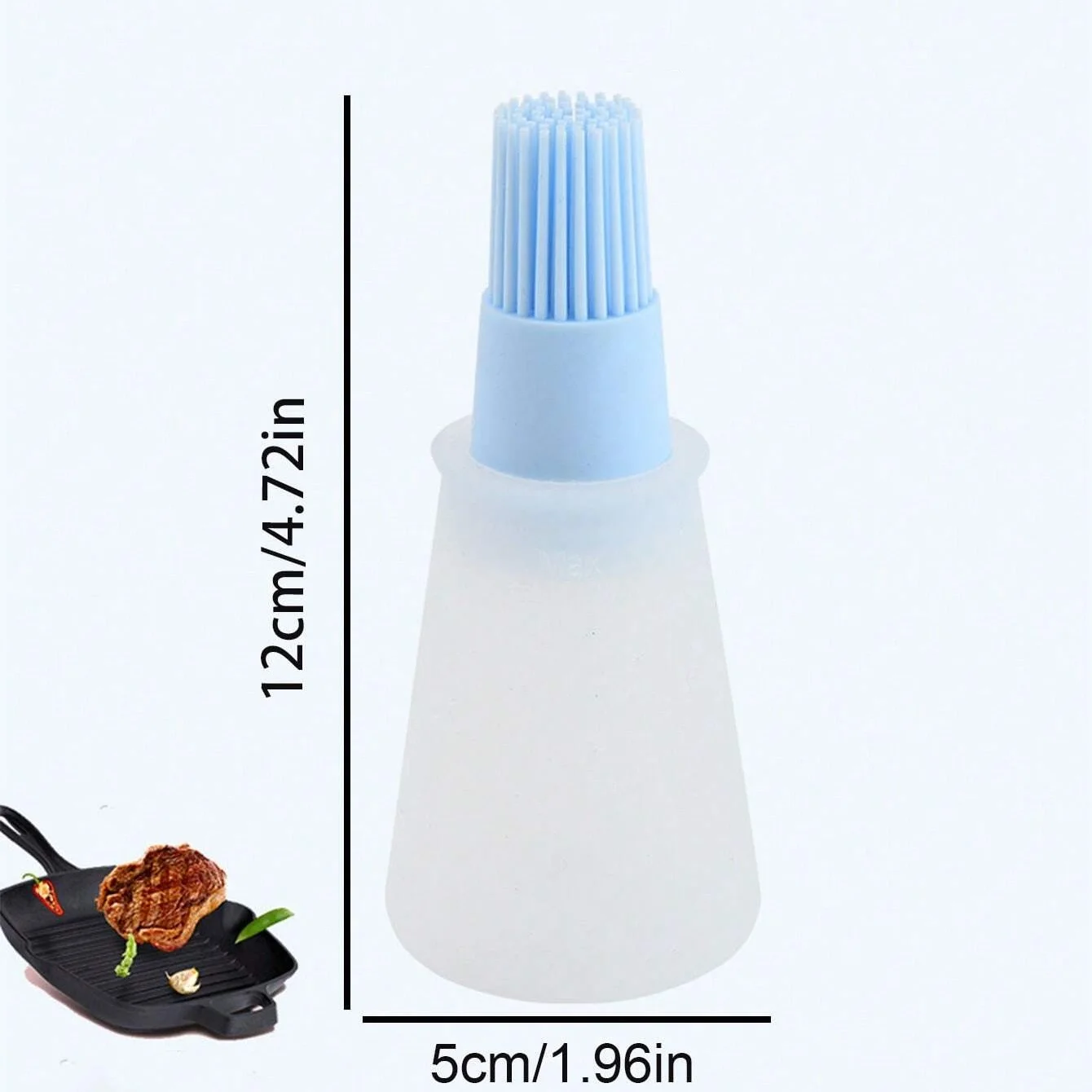 Portable Oil Bottle 1/2/3Pcs With Silicone Brush Barbecue Grill Oil Brushes Kitchen Pastry Steak Baking Household Pot Tools