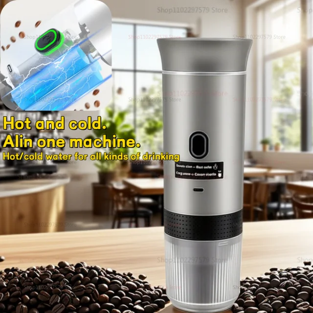Electric Coffee Machine Travel Handy 3 In1 Espresso Portable Coffee Espresso Maker Machine Cafe Portable Capsule Coffee Machine 2