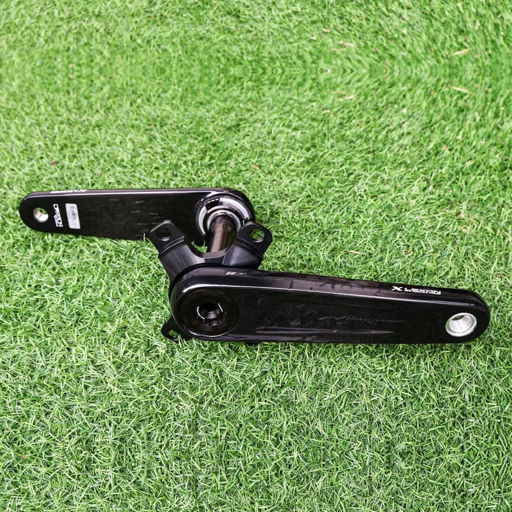 【未使用】RYET LEXON R2 カーボンクランク 24mm 165ミリ Lexon-Road-超軽量カーボン自転車クランクセット,365g, 24mm,165