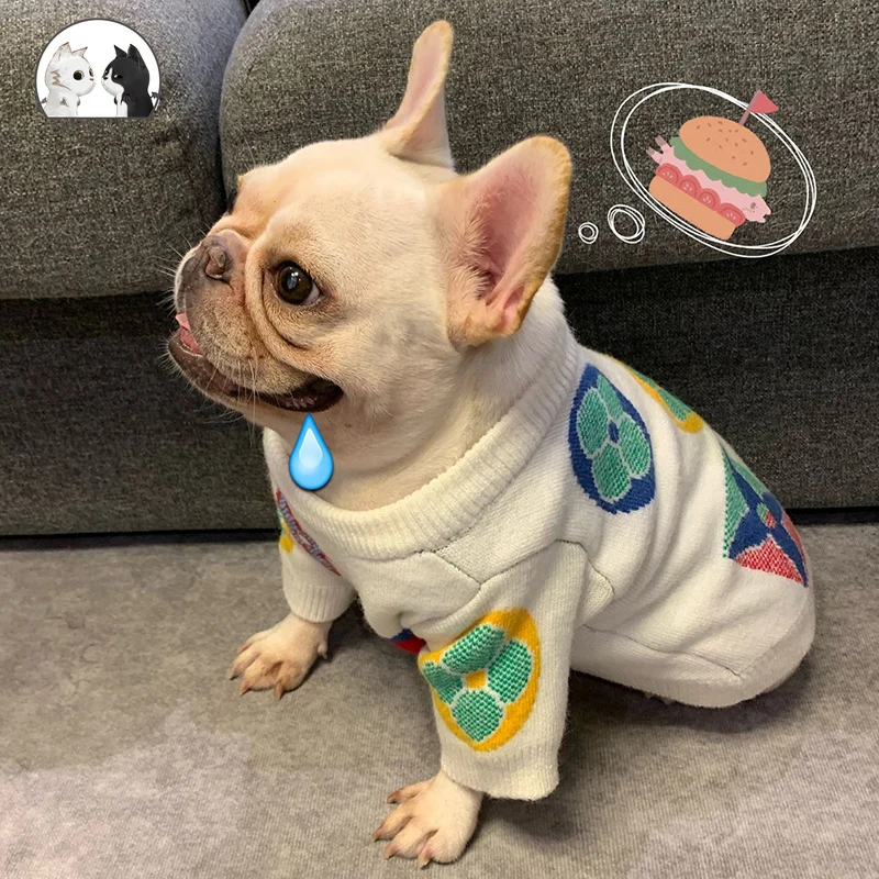 Hot Fashion Pet Dog Maglione Autunno Inverno Addensare Warm Small Medium Dogs Clothes Bulldog Francese Bichon Teddy Schnauzer Supplies