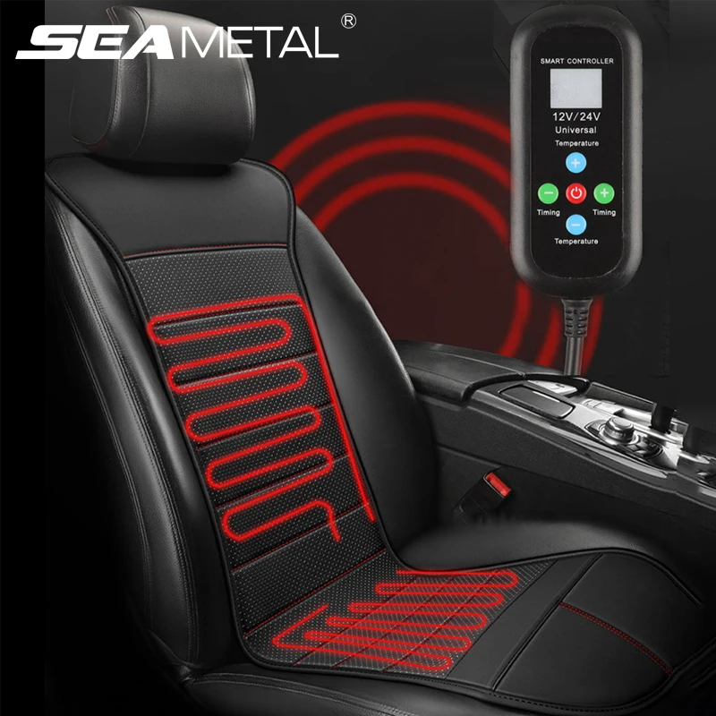 Universal Car Heated Seat Cover Fast Heating PU Cushion