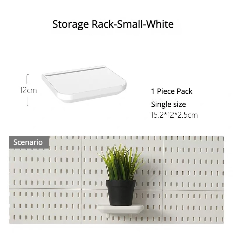 Multi-Functional Pegboard Wall Organizer with Shelves