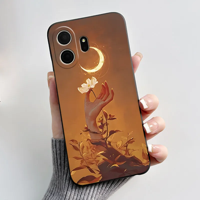 Fashion Penguins in the Snow Pattern - Black Anti-Scratch Soft Case
