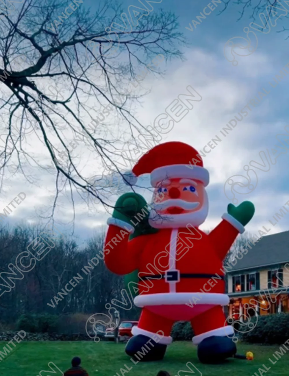 26ft Giant Inflatable Santa Claus Christmas Inflatable Outdoor Decoration For Yard Party Xmas Decorations With Blower