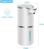 Automatic Soap Dispenser Touchless Foaming Soap Dispenser 380ml USB Rechargeable Electric 4 Level Adjustable Foam Soap Dispenser 4
