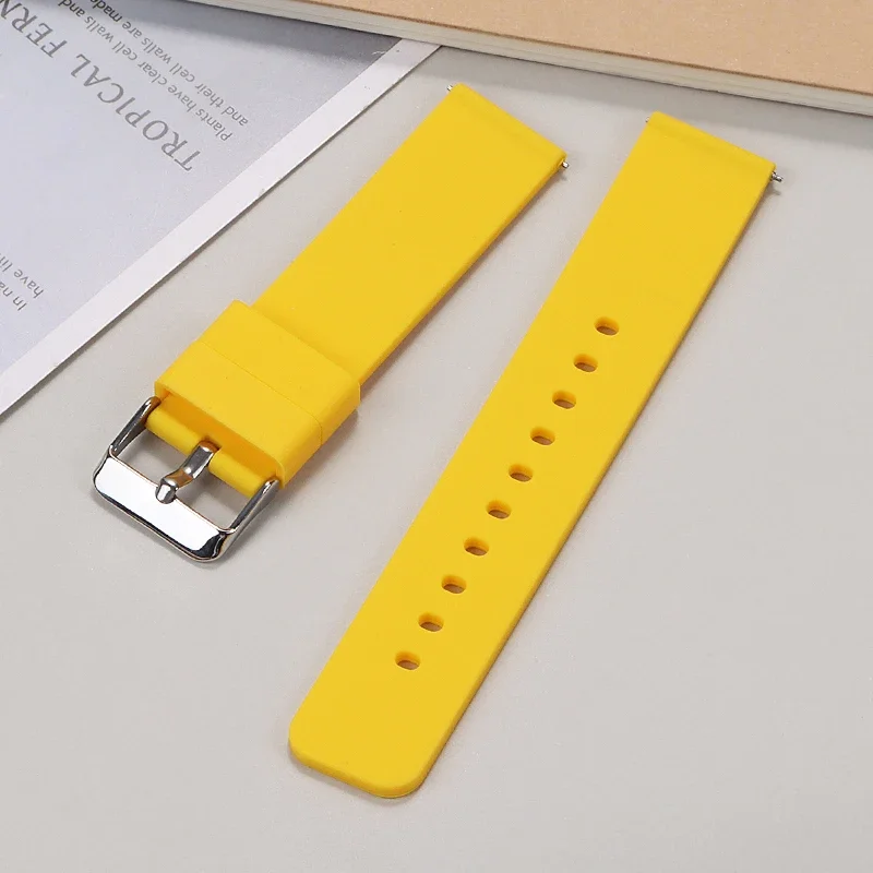 Versatile Soft Silicone Watch Band with Quick Release