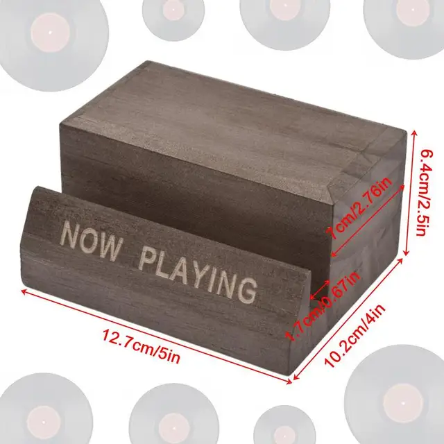A Cds Lemezállvány Most Játszik Fa Vinil Asztallap Tartóit. Minimalista Otthoni Dekoratív Díszek - Image 6