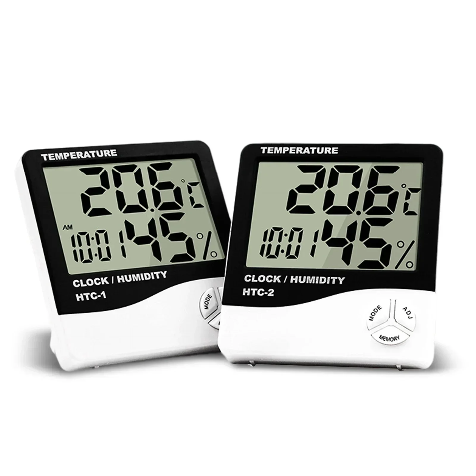 

LCD Electronic Indoor Outdoor Humidity MeterThermometer Hygrometer Weather Station Clock Digital Temperature