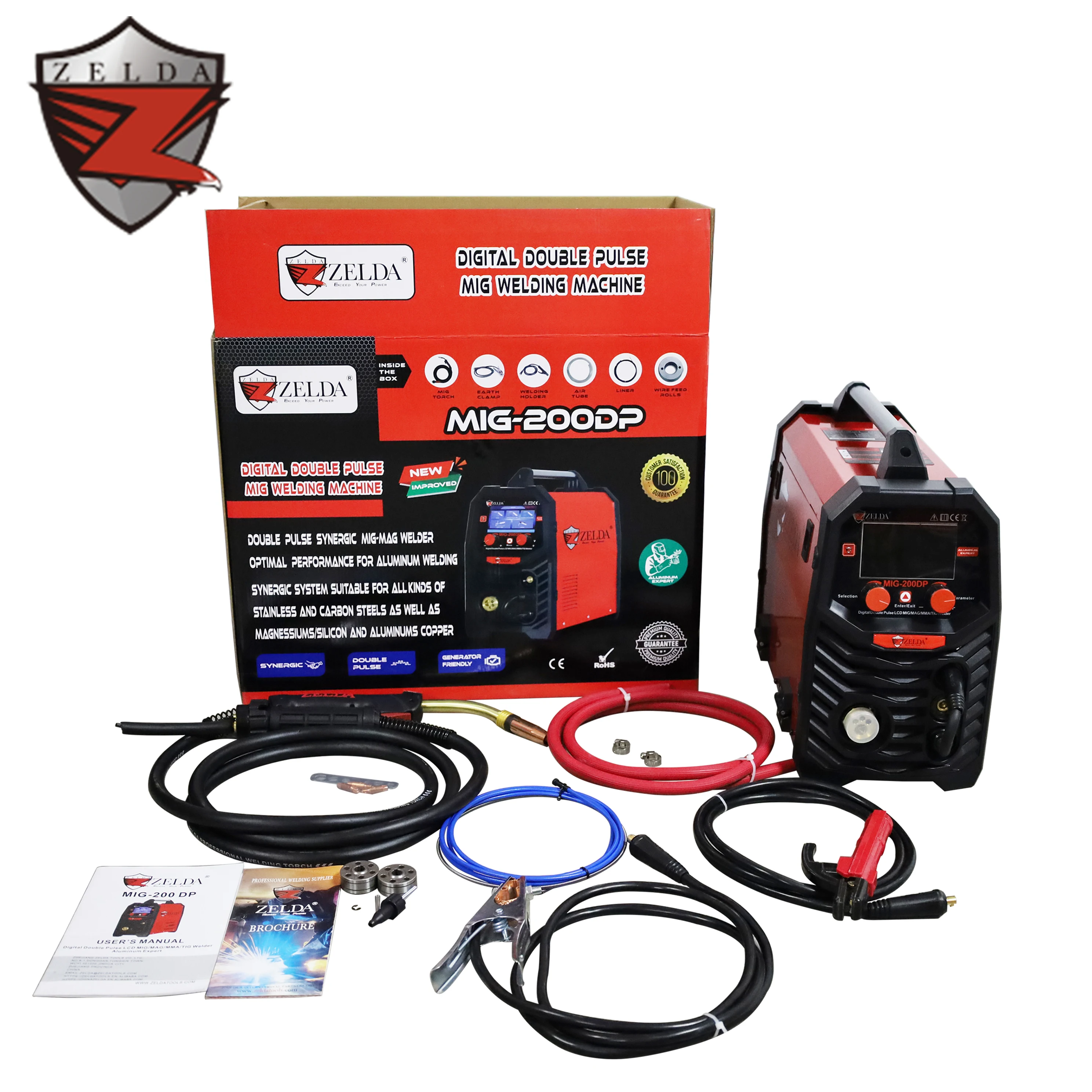 ZELDA MIG-200DP Aluminium Welding Machine Mig Mig Welder Welding Machine Mig Pulse Welding Machine 5