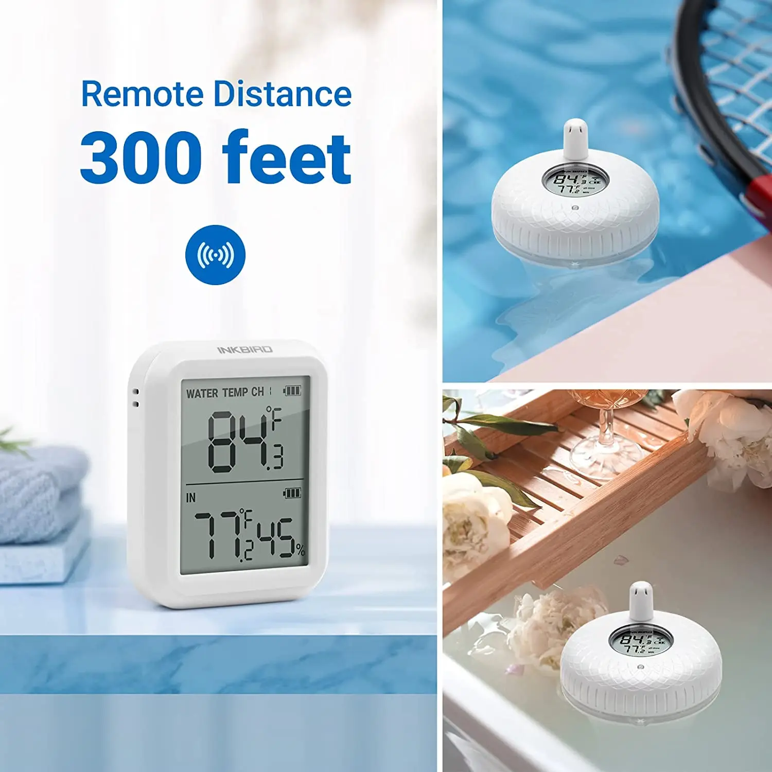 INKBIRD – thermomètre numérique flottant d'extérieur, capteur intelligent  et passerelle WIFI, contrôle WIFI 2.4GHz, Bluetooth IBS-P01B - AliExpress