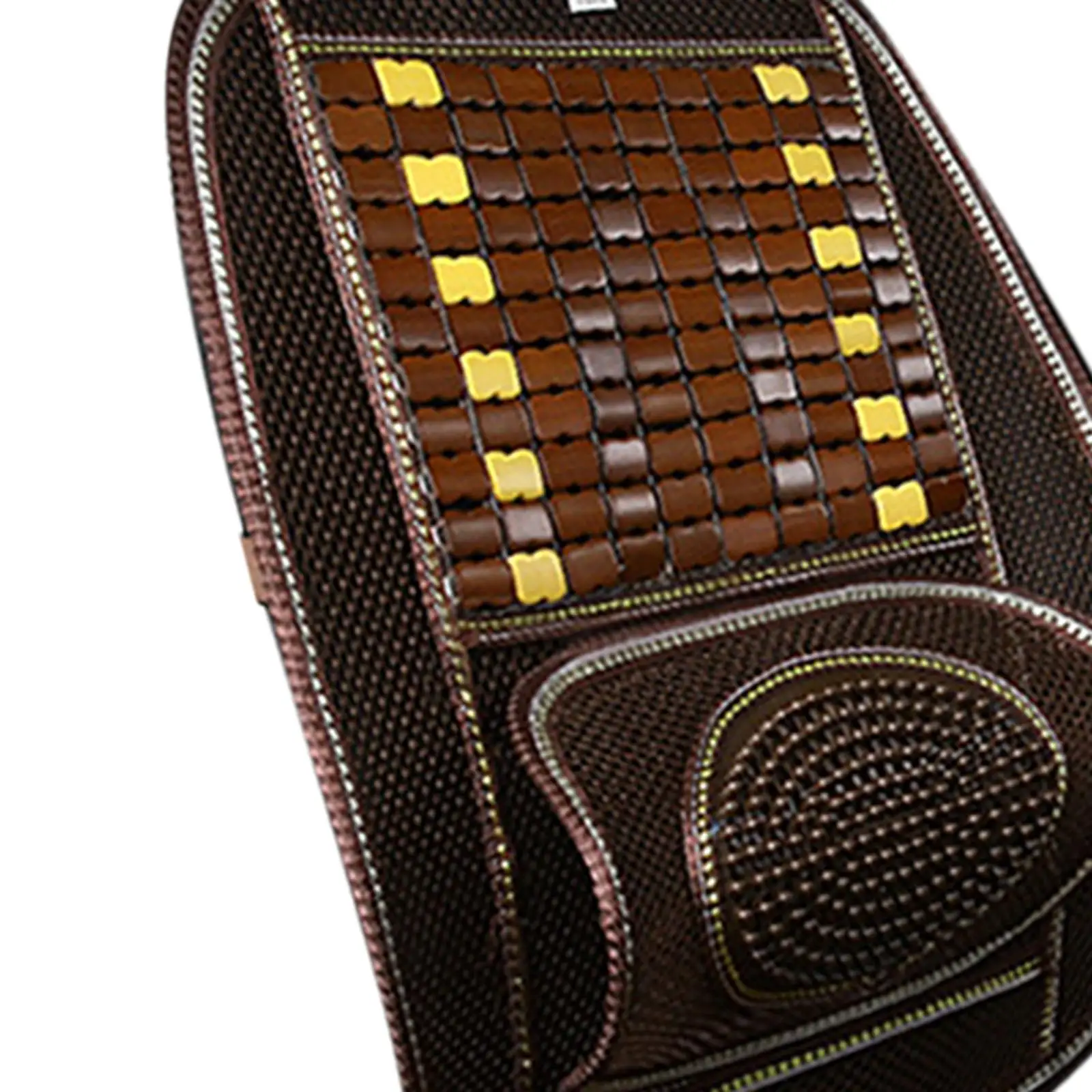Generic Bamboo Car Seat Cushion Cover Comfortable Ventilation Universal Breathable Car Driver Seat Cushion Summer Chair Cushion