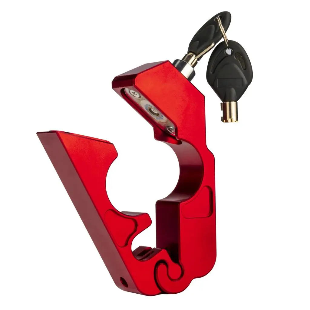 

Red Motorcycle Lock Anti Handlebar for Scooters ATV Street Bike Dirt Bike Motorbike