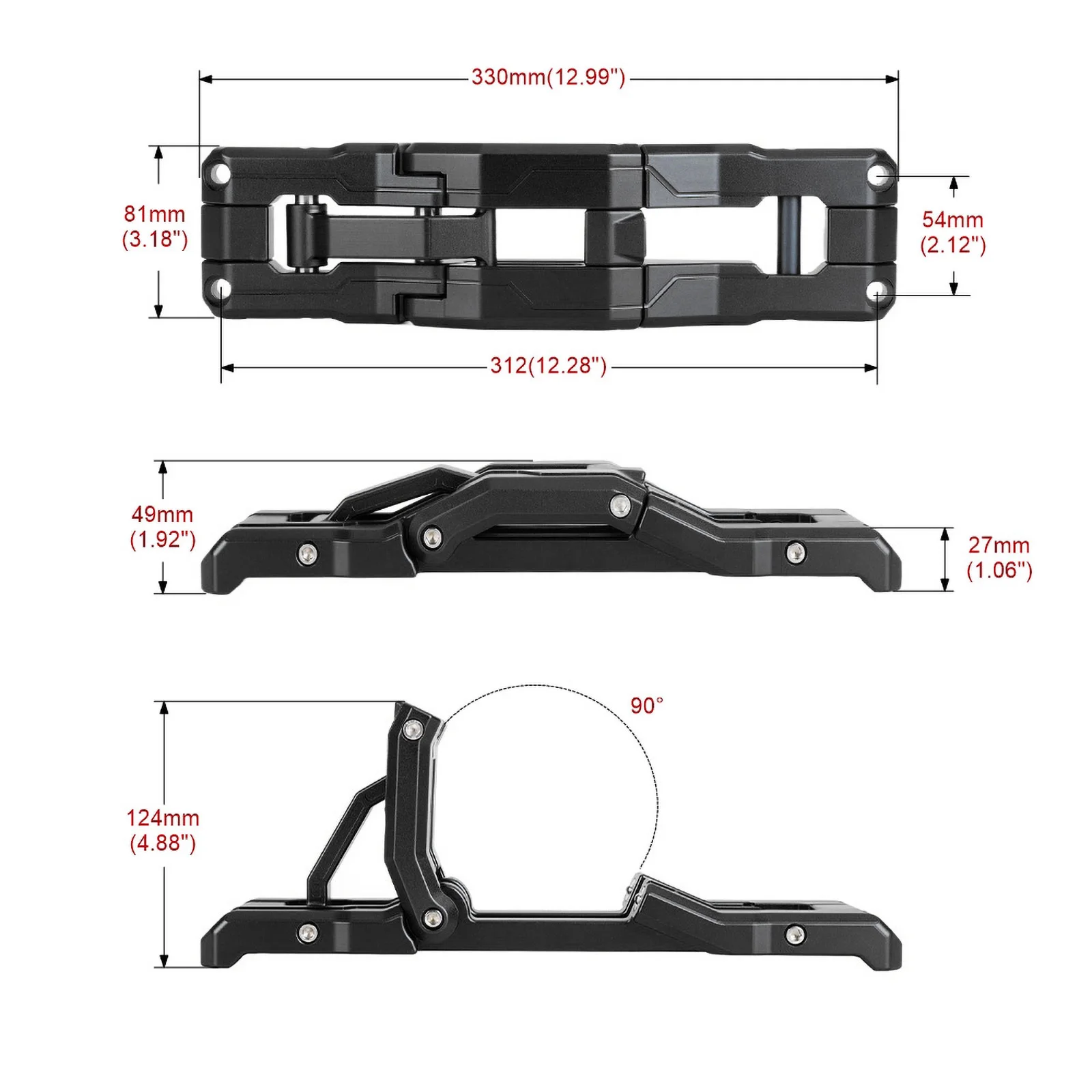 Tür Scharnier Schritt Heavy Duty Aluminium Trittbrett Faltbare Auto Klapp  Stepping Leiter für Jeep Wrangler JK JKU JL JLU 2007-2021 - AliExpress