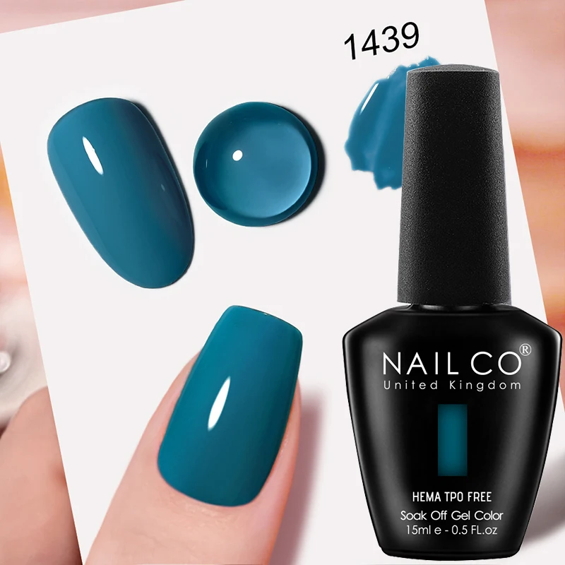 NAILCO Premium Soft Color Gel Polish - Vibrant Semi-Permanent Varnish, HEMA & TPO Free