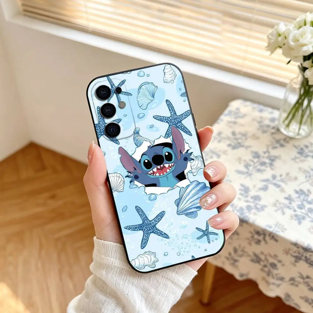 Whimsical Cartoon Character Phone Case - Black Cover