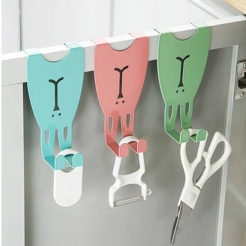 Rabbit Door Back Coat Hook Wardrobe Closet Door Coat Hanger Stainless Steel Bedroom Hook Over The