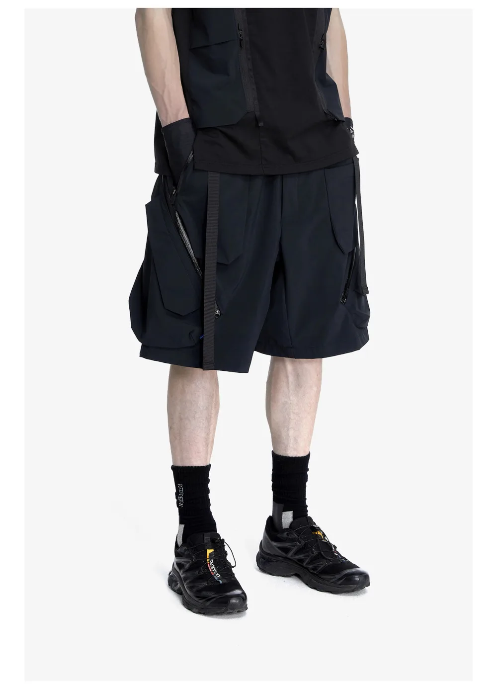 Reindee Lusion 23ss 209 quick drying  lightweight waterproof shorts integrated waist adjustment 3d pockets techwear gorpcore