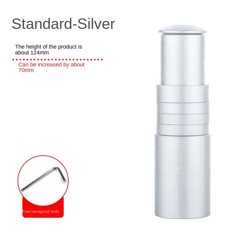 Asta Di Prolunga Per Manubrio Bici In Alluminio 6061 – Adattatore Estensore Per Stelo Forcella, Rialzo Manubrio Da 100 Mm, Coppia Di Riser Per Accessori
