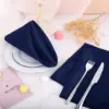 50pcs Satin Napkins Soft Dinner Napkins 43*43cm Square Table Napkins for Restaurant Weddings Party Dinner Decoration 3