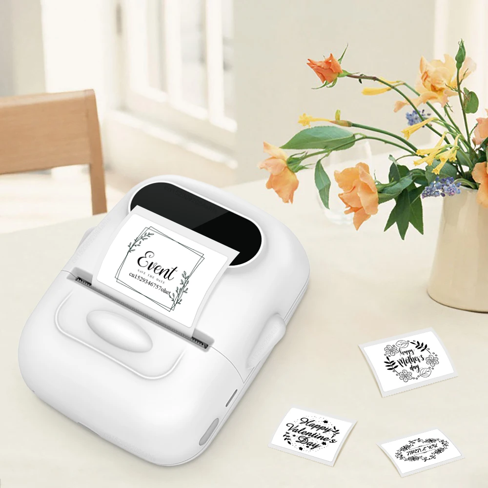 Portable Mini Label Printer P50 Thermal Printer Inkless Adhesive Name Sticker Labeling Machine Similar as E210 M220 B21 Labeller