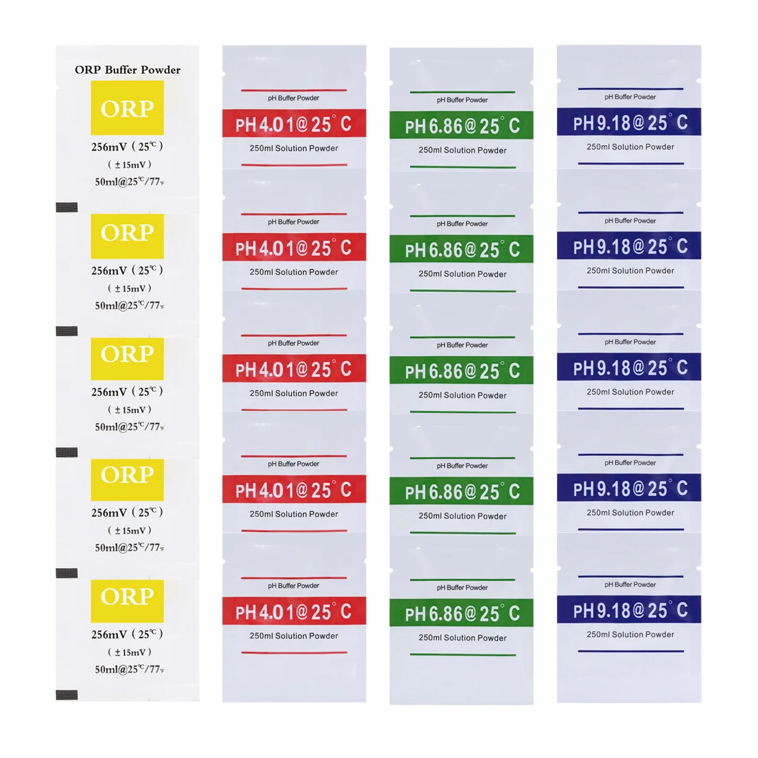 Aquarium Water Quality Testing Agent PH er Powder ORP Calibration Powder Correction Solution For Testing Measure PH4.00 4.01 6.86 7.00 9.18 10.01