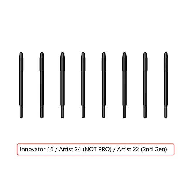 XP-Pen PA5 PA6 Battery-Free Stylu Passive Pen Replacement Nibs 40 Pieces for Innovator 16 / Artist 24 / Artist 22 (2nd)