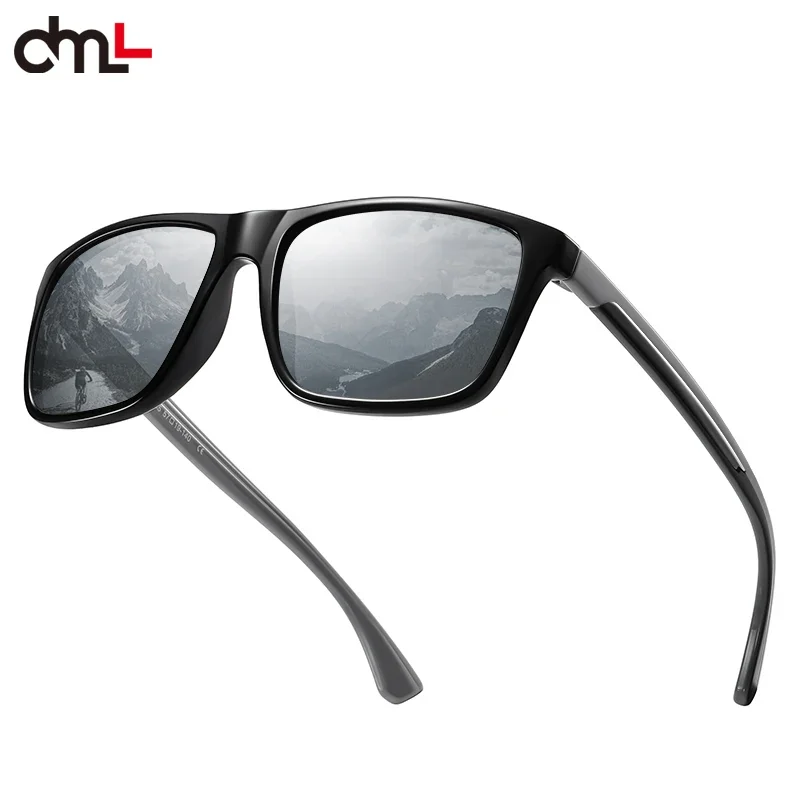 

DML Brand Classic Temple Two Tone Polarized Sunglasses High Quality Men Women Outdoor Cycling Sunglasses UV400 Glasses