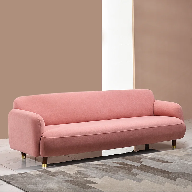 

Pink Full Body Sofa Nordic Style Foam Sponge Armchair Lazy Sofa Cheap Unusual Recliner Divani Soggiorno Living Room Furniture