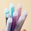 6pcs/set cat neutral erasable pen cute wagging tail cat hot erasable pen eraser student stationery 0.5mm Black blue ink pen 3