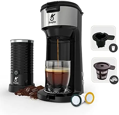 

Serve Coffee Maker Compatible with K-Cup Pod & Ground Coffee, Thermal Drip Instant Coffee Machine with Self Cleaning Functio Fal