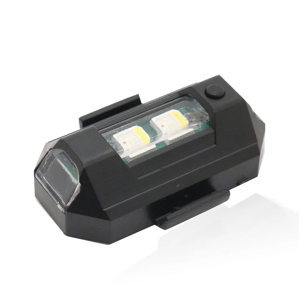 Motorcycle Turn Signal Light Strobe Light Universal LED Anti-collision Warning Light Mini Signal Light Drone with Strobe 7 Colors Turn Signal Indicator Motorcycle