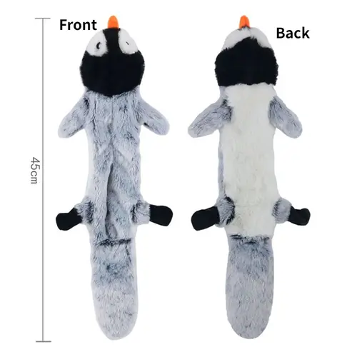 Funny Simulated Animal No Stuffing Dog Toy with Squeakers Durable Stuffingless Plush Squeaky Dog Chew Toy Crinkle Pet Squeak Toy - Image 18