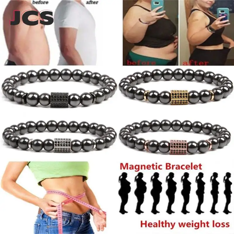 1pc Therapy Slimming Bracelets Weight Loss Stone For Men Women