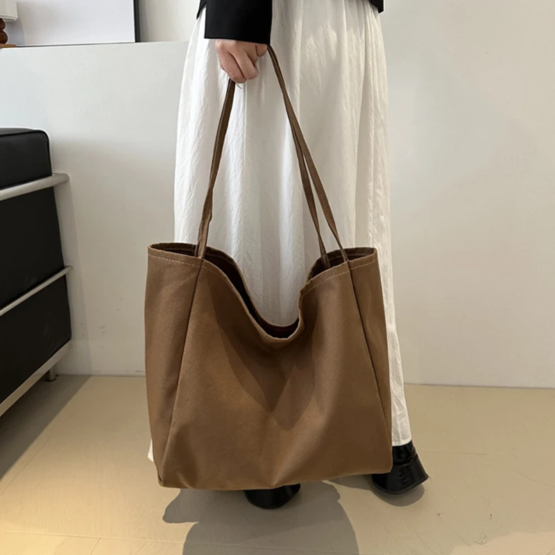 New Women Handbags Casual Reusable Canvas Shoulder Bags Multifunctional Large Capacity Shopping Bag For Women Bolsas Feminina