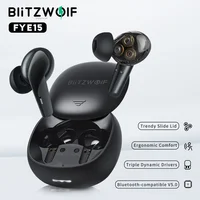 [Triple Dynamic] BlitzWolf BW-FYE15 Headphone TWS bluetooth-compatible Earphone HiFi Stereo Bass Low Latency Smart Touch HD Call 1