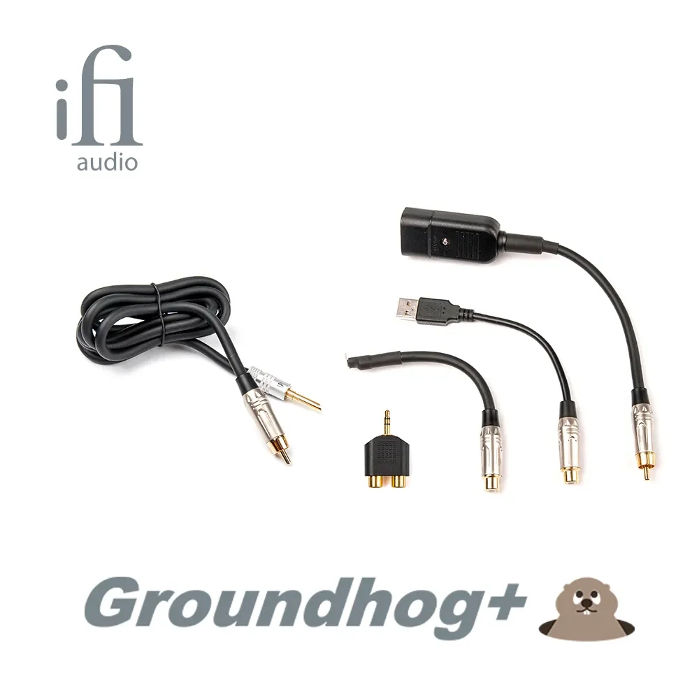 

iFi Groundhog+ Ground Return Cable Set Shield Interference Hifi Multifunctional Banana/RCA 3.5mm Female RCA Spade USB Cable
