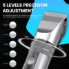 Men's Hair Clippers Professional Kit 5-gear Adjustable Hair Electric Trimmers For Men Adults Kids Cordless Hair Cutting Machine 4