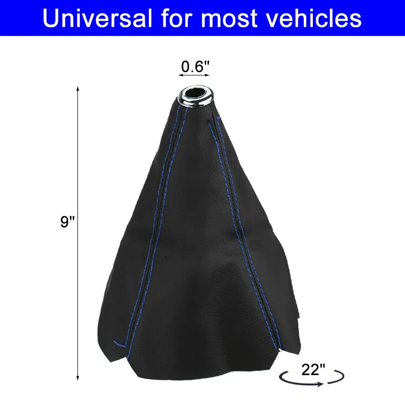 1Pc Universal PU Leather Gear Shift Collars Shift Lever Knob Boot Cover Car Manual Gear Knob Gaiter Boot Dust Cover