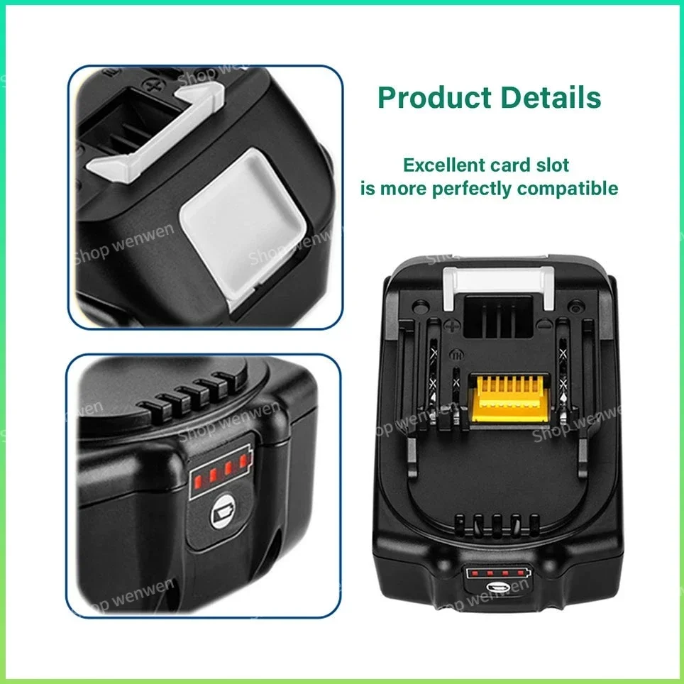 Makita 18V 6000mAh Lithium ion Rechargeable Battery 18v drill Replacement Batteries BL1860 BL1830 BL1850 BL1860B