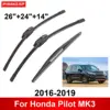 1/2/3/4/6PCS Car Wiper For Honda Pilot MK3 2016-2019 Front Rear Wiper Blades Brushes Auto Accessories 2016 2017 2018 2019 1