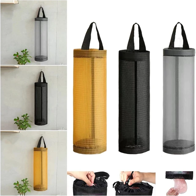 Breathable Mesh Garbage Bag Organizer Hanging Storage Bag Dispenser for  Reusable Plastic Bag Trash Kitchen Supplies Bag Holder - AliExpress