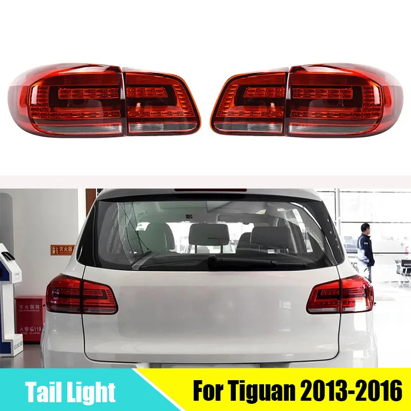 

Задние фонари для Volkswagen Tiguan 2013-2016, задний динамический сигнал поворота, задний стоп-сигнал в сборе