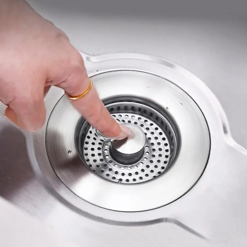 920L Efficient Kitchen Sink Drain Filter Space saving & Convenient Sink Drain Basket Trouble Frees Maintenance for Bathroom