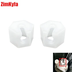 White SodaStream Nozzle Replacement Nuts - Set of 2, Quick-Fit CO2 Connector, Secure Gas Seal, Easy Installation (BSLM2)