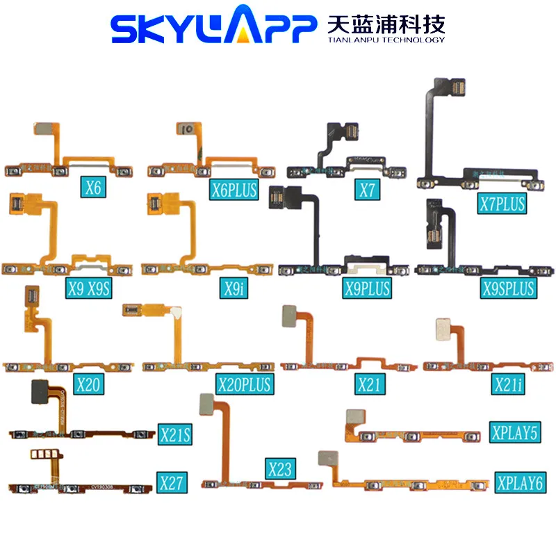 

Cellphone Switch Side Flat Cable For VIVO X23 X27 X30 X50 Pro X Play 5 6 X5 Play Phone Power/Volume ON/OFF Buttons Flex Ribbon