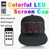 Unisex Baseball Cap USB Rechargeable Bluetooth APP Programmable LED Scrolling Message Display Board Hip Hop Street Snapback Hat 1
