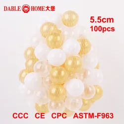 Ocean Ball Outdoor Sport Plastic with Playpen Eco-Friendly Water Pool Wave Pit 5.5cm100pcs Stress Air Funny Toys for Children
