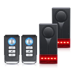 High - Decibel Vibration Sound and Light Anti - Theft Alarm with Adjustable Sensitivity (SET C)